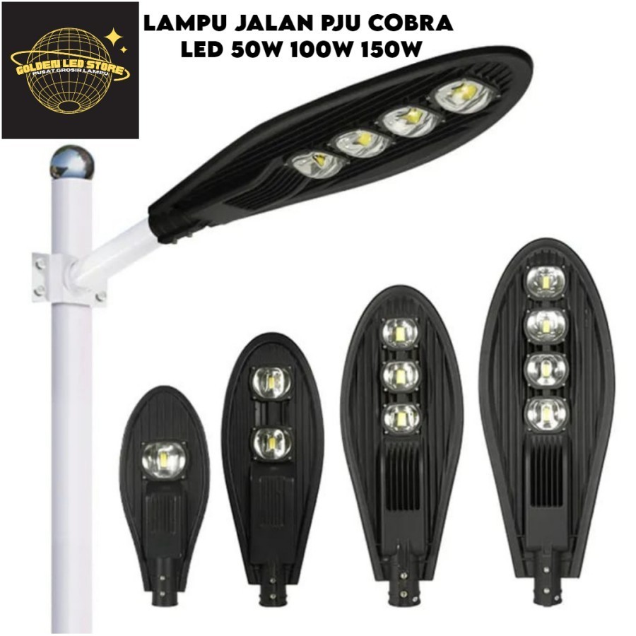 LAMPU JALAN PJU COBRA LED 100W MURAH DAN TERPERCAYA / LAMPU JALAN COBRA