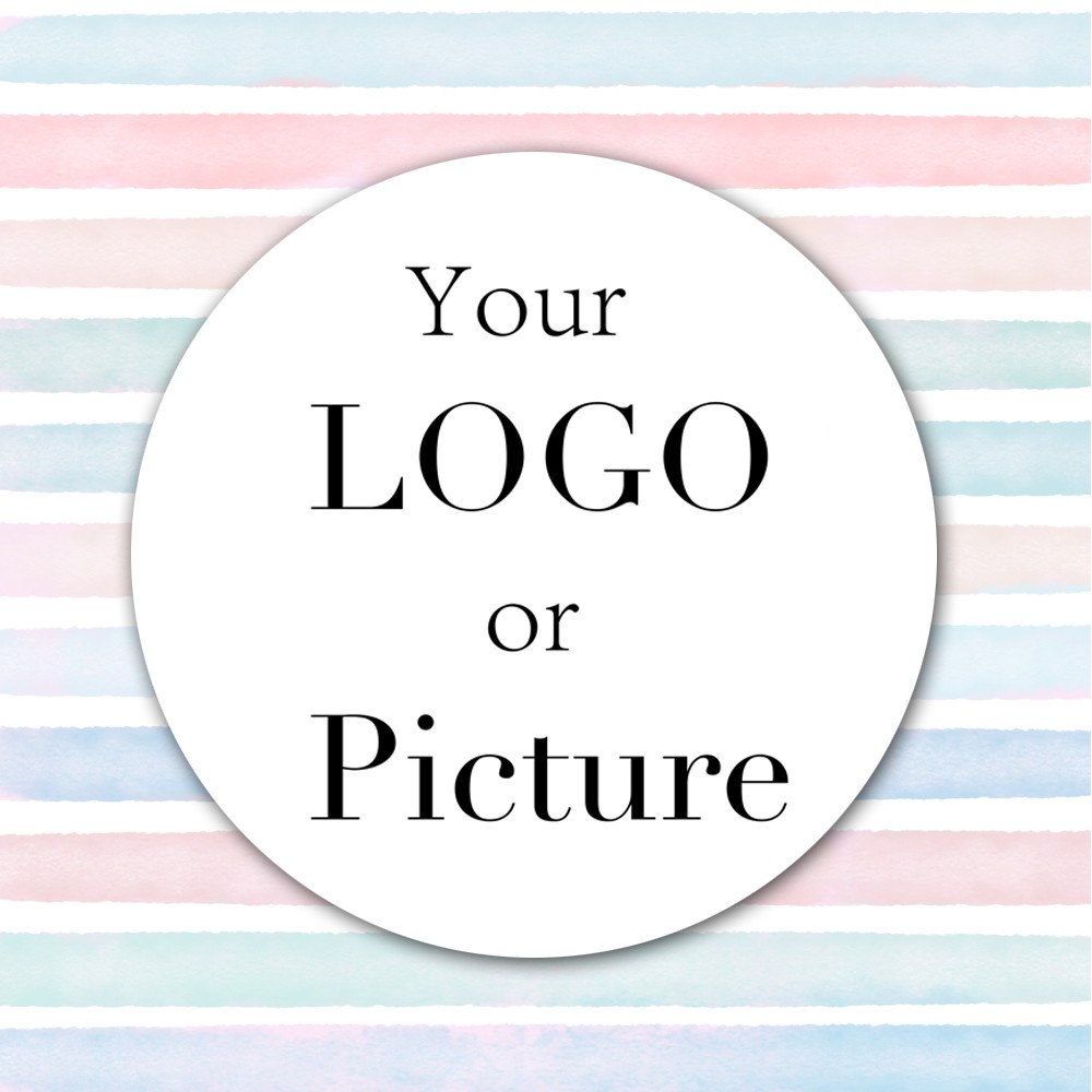 

500 PCS Custom Logo Sticker Labels Stickers Label Wedding Birthday Baptism Party Design Your Own Sticker Personalized Packaging