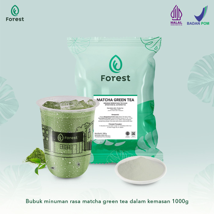 

Bubuk Minuman Teh GREEN TEA MATCHA Powder 1000 gr - FOREST