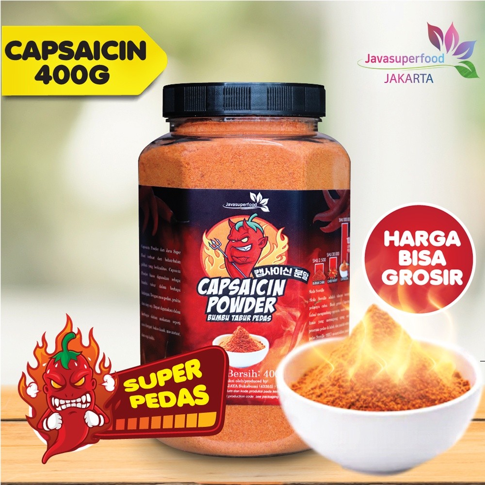 

Bubuk Cabe Pedas / Cabe Bubuk / Chili Powder / Capsaicin powder 400g