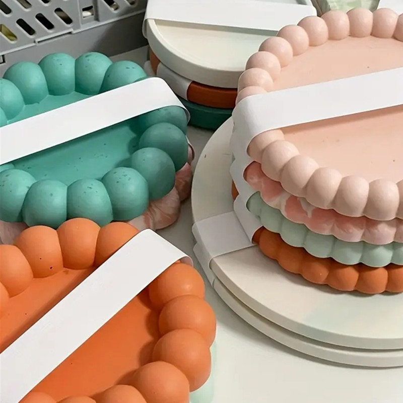 

Bubble Coaster Resin Mold Flower Shaped Cup Mat Silicone Epoxy Mold Spill Proof Storage Coaster Mould for DIY Crafts Home Decor