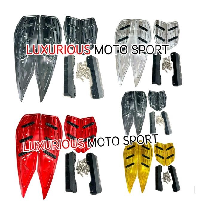 bordes black diamond xmax karpet xmax bordes xmax pijakan kaki xmax - gold