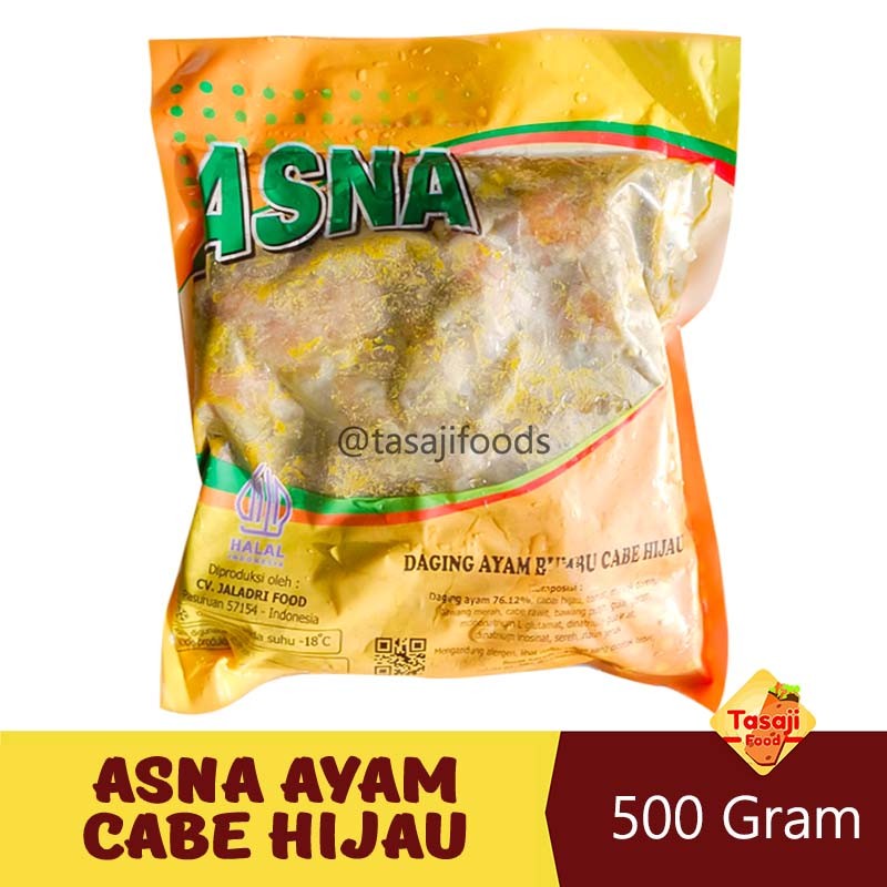 

Asna Daging Ayam Bumbu Cabe Hijau 500 Gram Frozen Grosir
