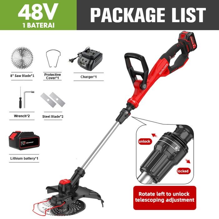 Mesin pemotong rumput lipat Elektrik Mesin Potong Rumput Baterai 48V - 48V FY Pro