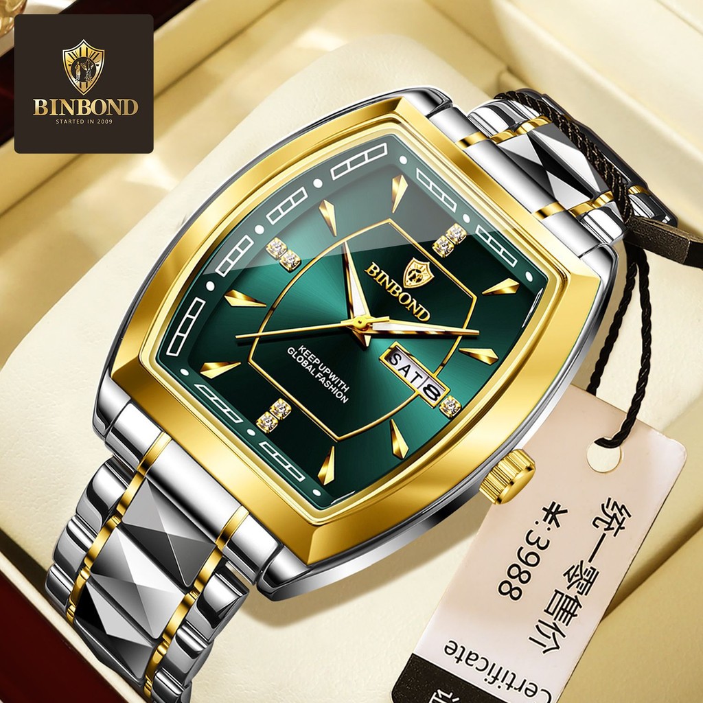 

Jam Tangan Pria Baru yang Asli Tahan Air Kalender Ganda Trendy Santai Jam Tangan Kuarsa Bercahaya untuk Pria Jam Tangan Kuarsa Mahasiswa