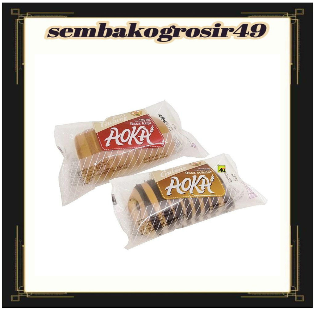 

SSG ROTI GULUNG AOKA - Netto 60gr ROTI GULUNG AOKA COKLAT KEJU ROTI