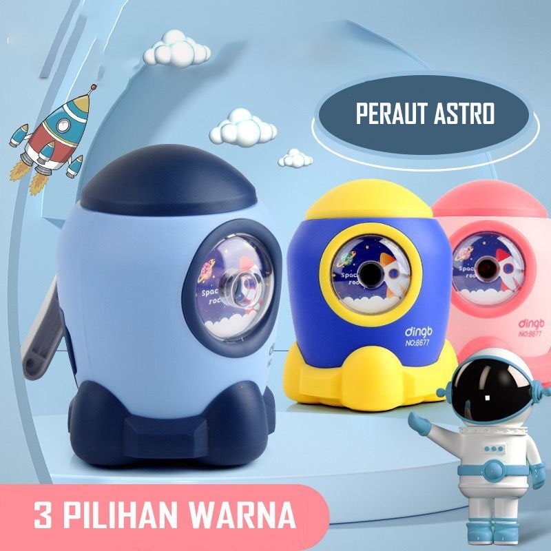 

davedesign #ST123 SERUTAN PENSIL MEJA PREMIUM KARAKTER ROKET FREE 2LEMBAR STICKER CAPYBARA PERAUT