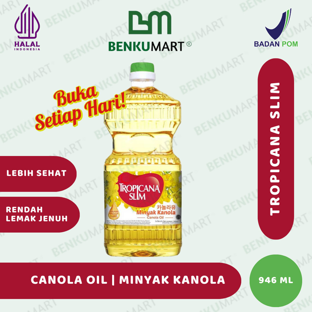 

Tropicana Slim Minyak Kanola 946 ml - 100% Pure Canola Oil