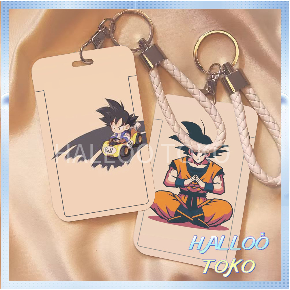 

ID CARD HOLDER MOTIF KAWAII TEMPAT KARTU PHOTOCARD PHOTO CARD Pelindung + Tali,Bentuk Goku yang sederhana