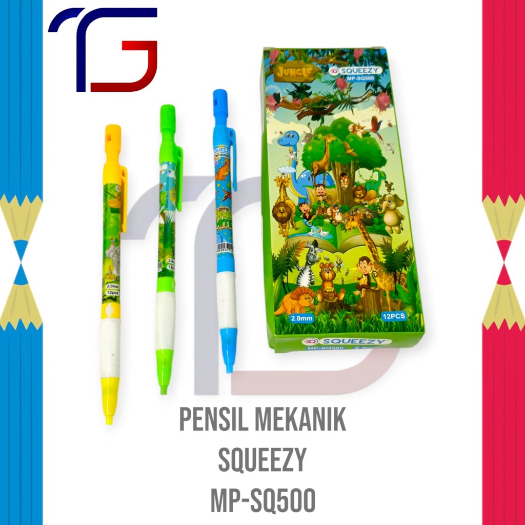 

Pensil Mekanik Tebal 2.0mm Squeezy MP-SQ500