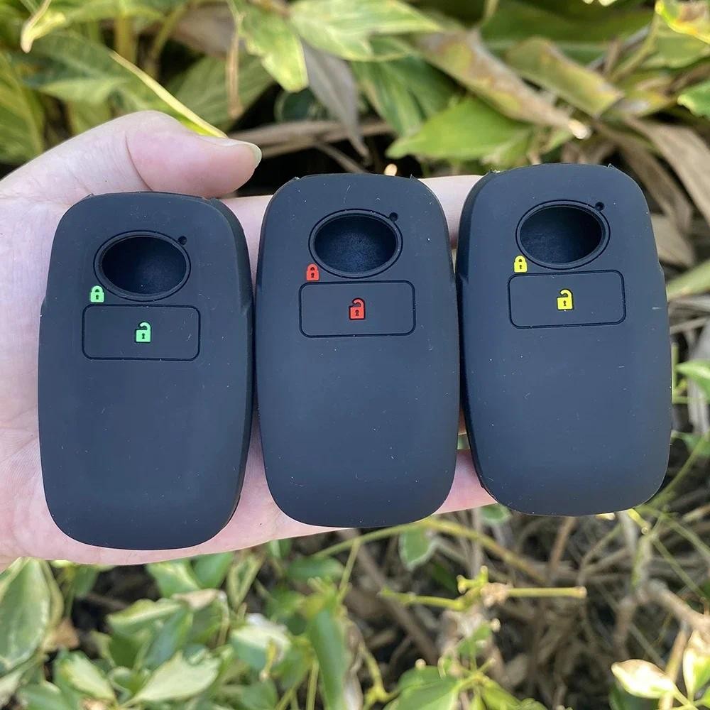 Silicone Car Key Cover Case Shell for Toyota RAIZE for Daihatsu Rocky 2 Buttons Key Cover Case Car A