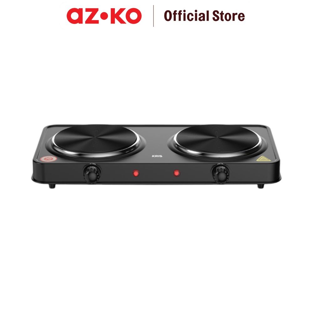 AZKO Kris Kompor Listrik Double 1000 watt Electric Stove Kompor Elektrik 2 Tungku Perlengkapan Dapur