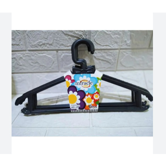 SID HANGER HITAM SET HANGER PLASTIK HANGER PLASTIK GANTUNGAN BAJU PLASTIK HITAM