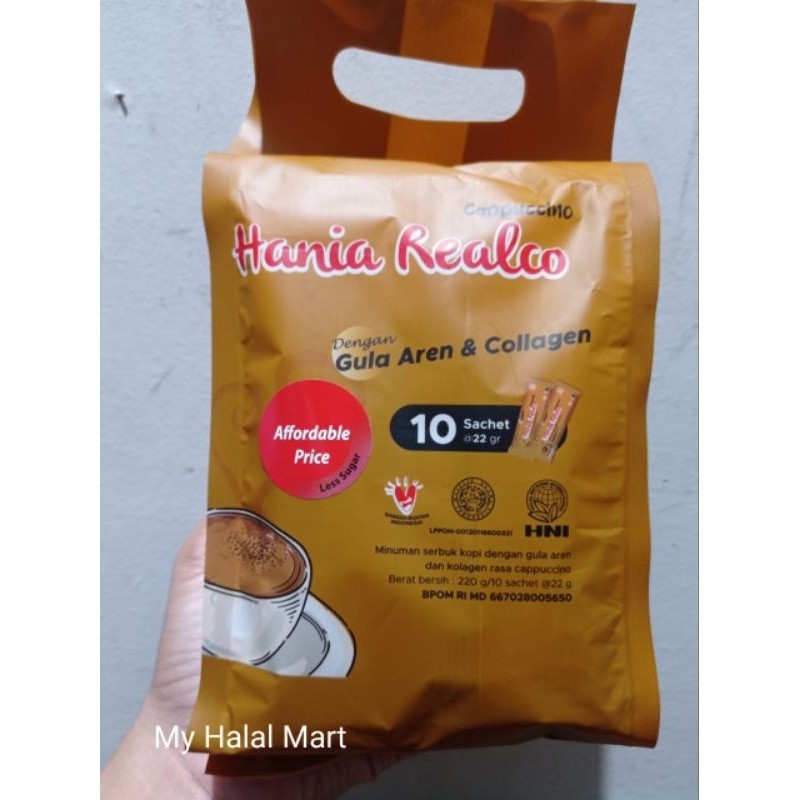 

Hania Realco Cappucino Kopi Gula Aren Kolagen Expired 2026