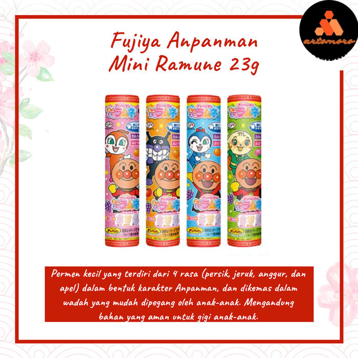 

Fujiya Anpanman Mini Ramune 23g - Permen Anak Original Japan