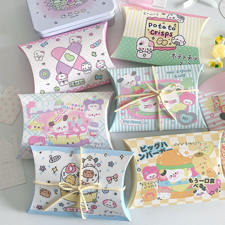 

[HARU] Cute Cartoon Pillow Box Goodie Box Hampers Gift Packaging Bag Kantong Goodie Bag