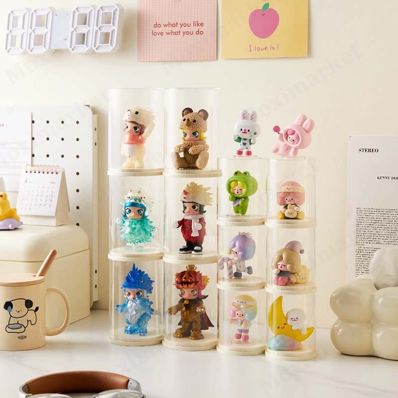 Dudukan Layar Boneka Kotak Penyimpanan Akrilik Transparan Kotak Penyimpanan Kotak Gambar/Kotak pajan