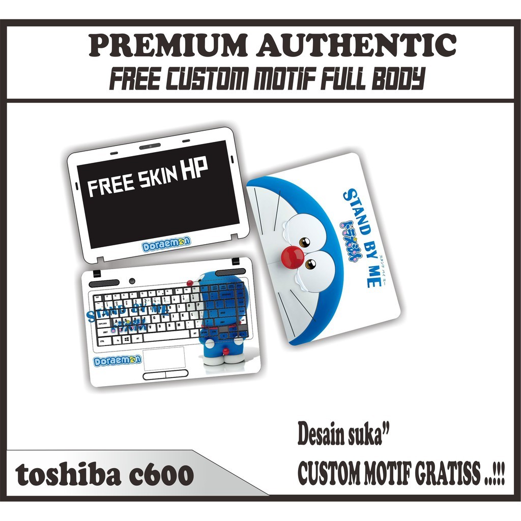 GARSKIN LAPTOP TOSHIBA C600 FULL BODY FREE SKIN HP COD