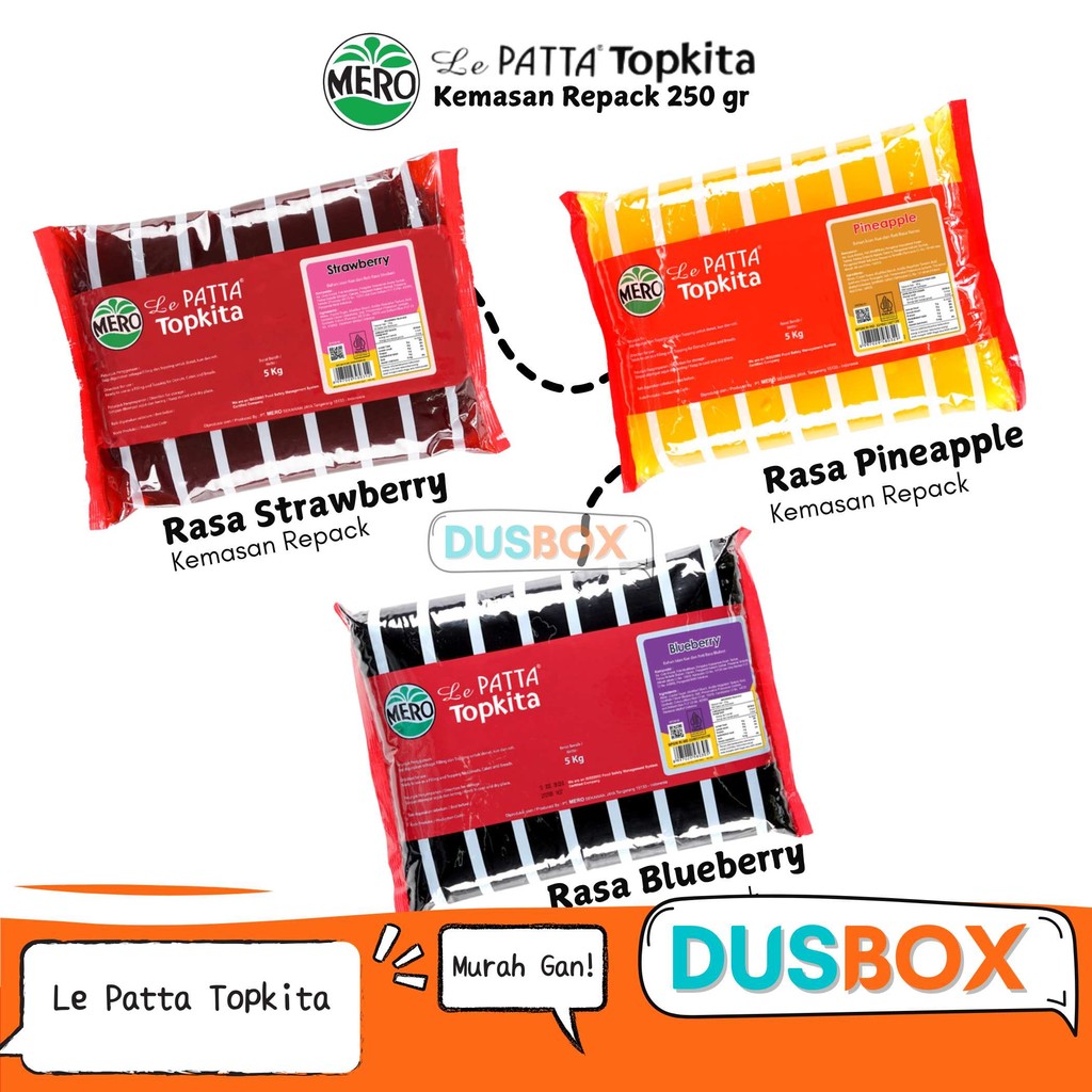 

Le Patta Topkita Pineapple Repack 250g / Fruit Filling Le Patta Topkita / Selai Nanas / Selai Isian Roti / Selai Le Patta Topkita / Lepatta / Selai Buah / Le Patta Pineapple