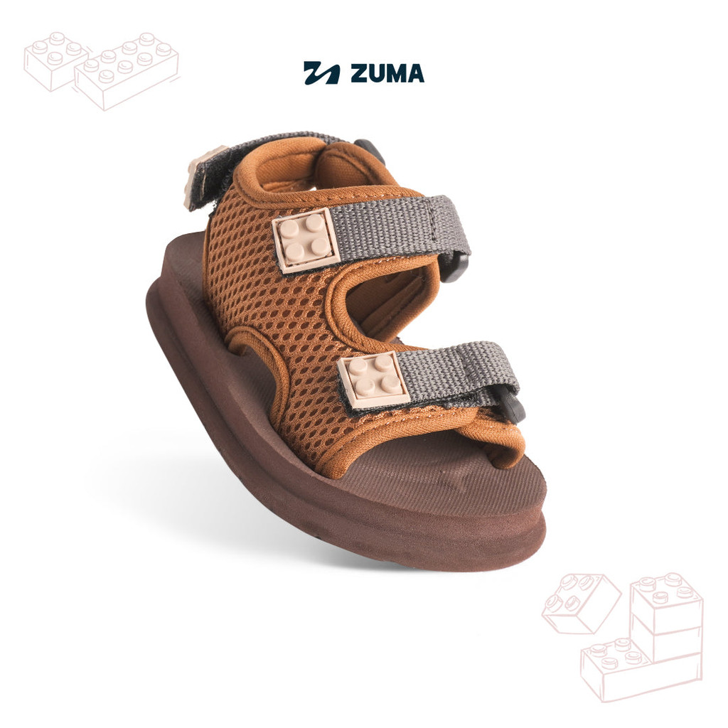 Zuma Sandals Bricks - Baby Cocoa | Sandal Bayi | Sandal Anak | Sandal Zuma