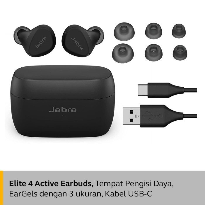 Jabra Elite 4 Active True Wireless Eauds - Navy