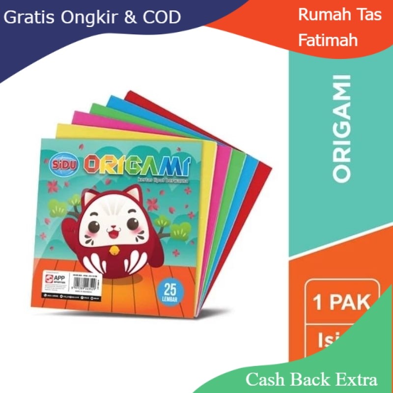 

Promo SiDU Kertas Origami 16 x 16 cm 25 Lembar / Kertas Lipat SiDU 160 x 160 mm 25 Lembar By Rumah Tas Fatimah