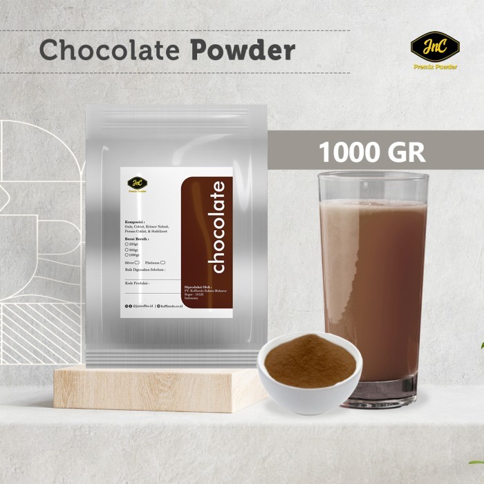 

JnC Chocolate Silver Powder 1KG