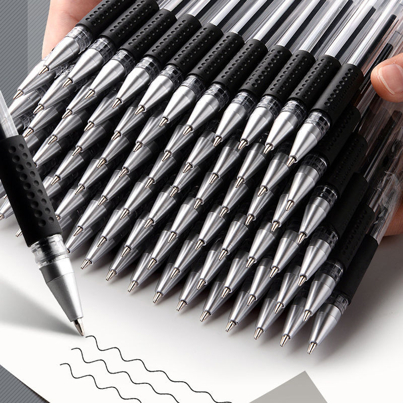 

25/10/25Pcs Neutral Pen 0.5 Signature Pen Bullet For Office Black Carbon Pen Student Water-Based Pen Red Blue Pen Ball Point