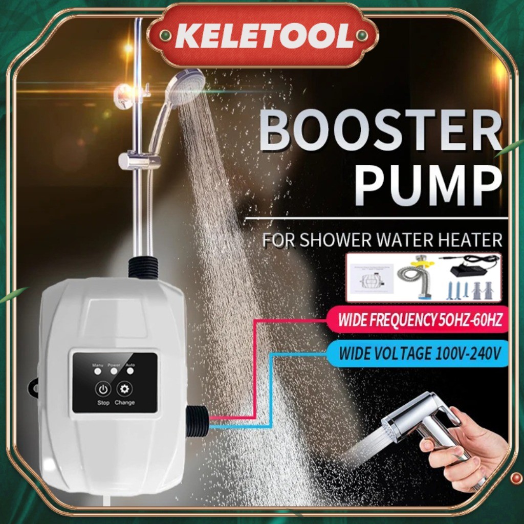 Pompa Booster Otomatis Pendorong Pump 150Watt 36L/min untuk Meningkatkan Tekanan Air di Shower dan W