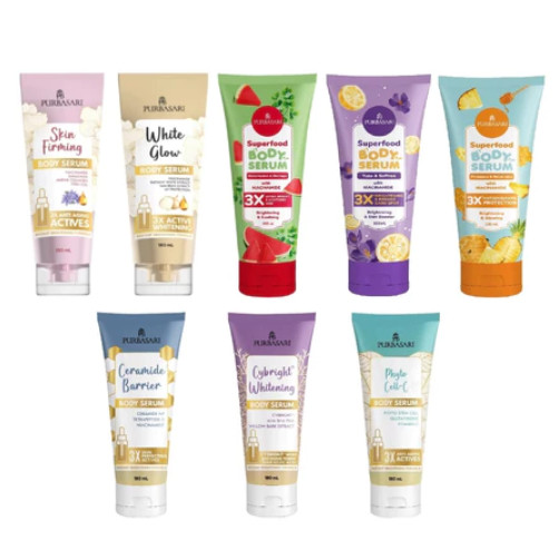 PURBASARI BODY SERUM WHITE GLOW BODY LOTION SERUM SKIN FIRMING kRIM PERAWATAN TUBUH