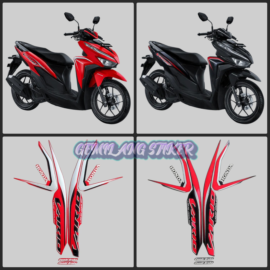 Striping Sticker honda vario 125 2019 Fullset Body Motor