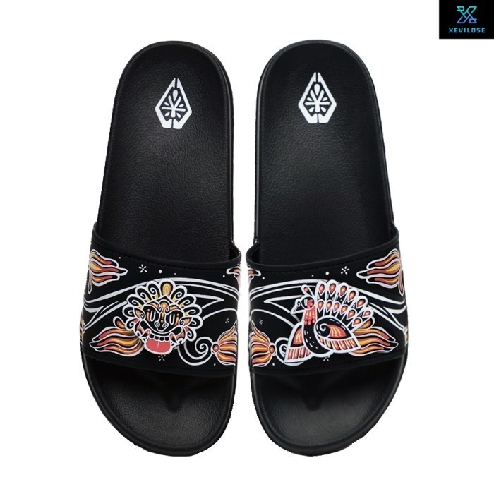 Loggo - Sandal Loggo x Yogahya - warna Hitam Size 38-44