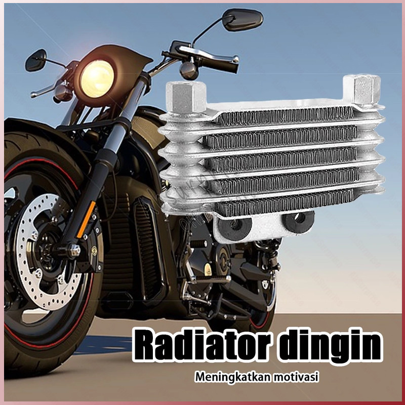Pengganti Radiator Pendingin Oli Mesin 5 Baris Engine Oil Cooler Radiator Untuk Motor 125-250cc