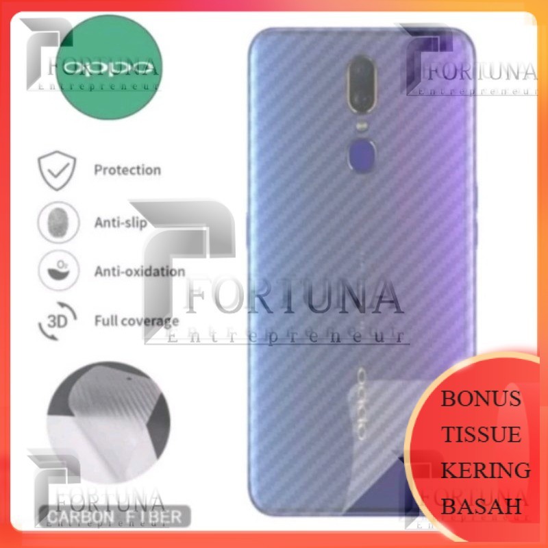Anti Jamur skin carbon hp OPPO F11 garskin anti jamur pelindung belakang hp