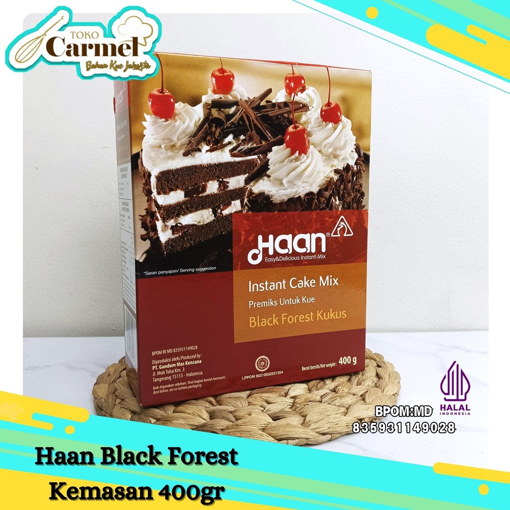 

Haan Black Forest Mix 400gr - Instant Cake Mix