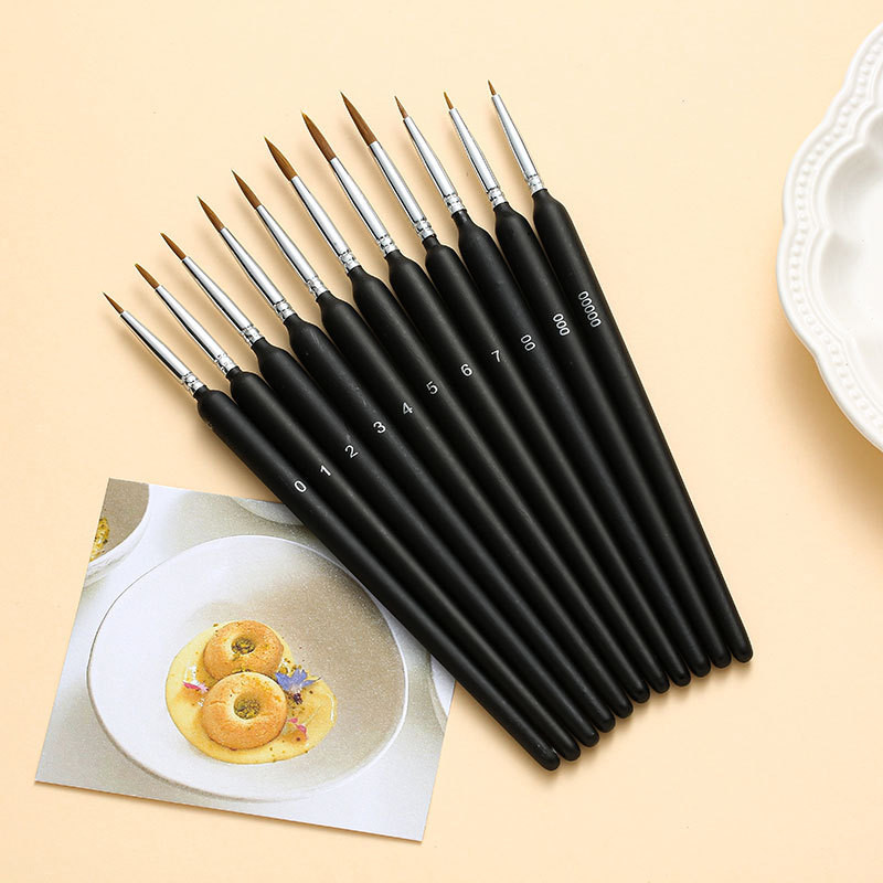 

Wei Zhuang Round brush Brush Kuas Cat Air Lukis Acrylic Ergonomic Triangular— Hibio Present
