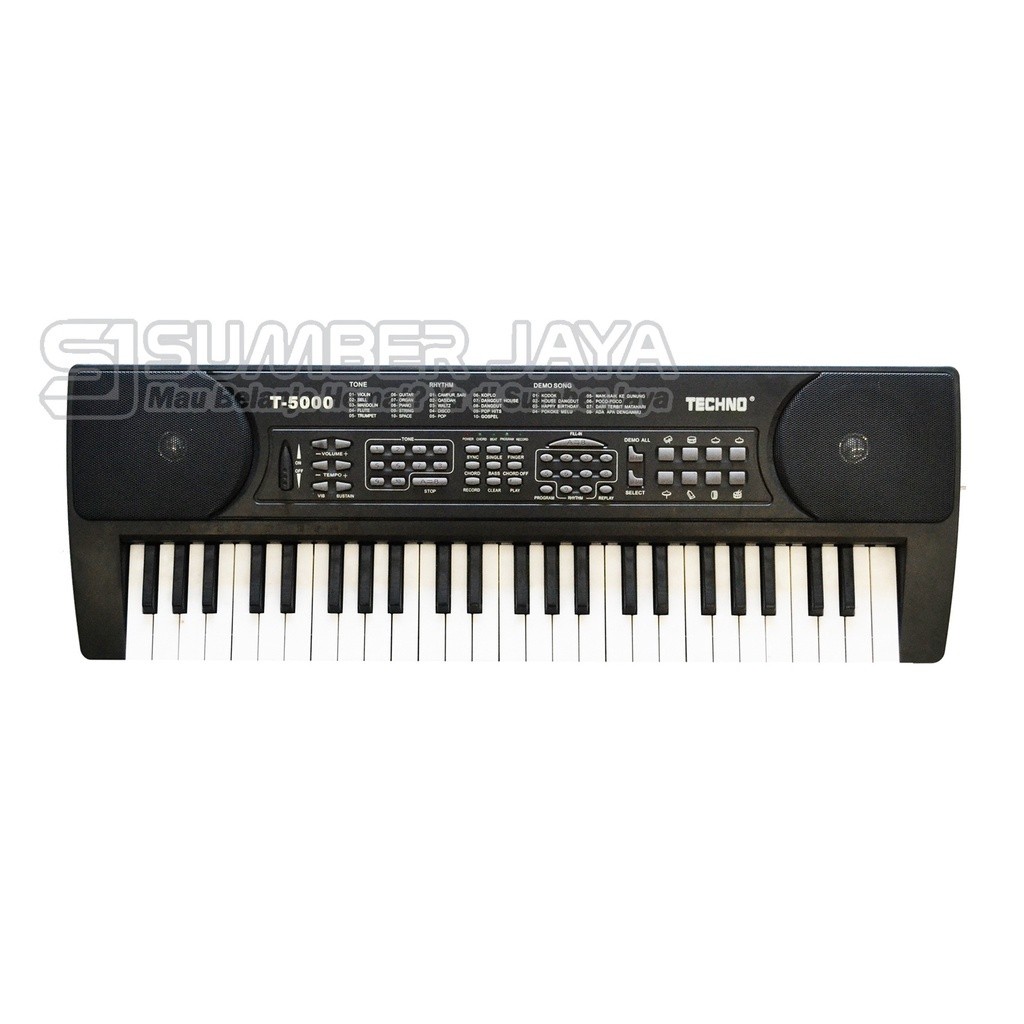 Alat Musik Keyboard Techno TechnoT-5000 Hitam