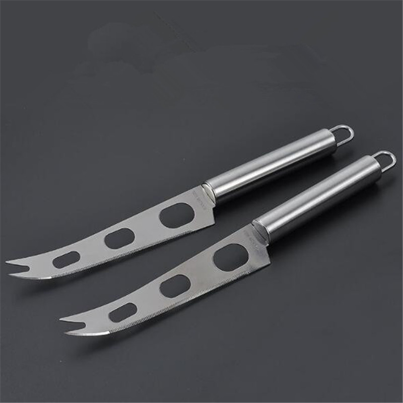 New 1PCS Cheese Knife Stainless Steel Pizza Knife Fork Kitchen Tools for Fruits and Vegetables Cake 