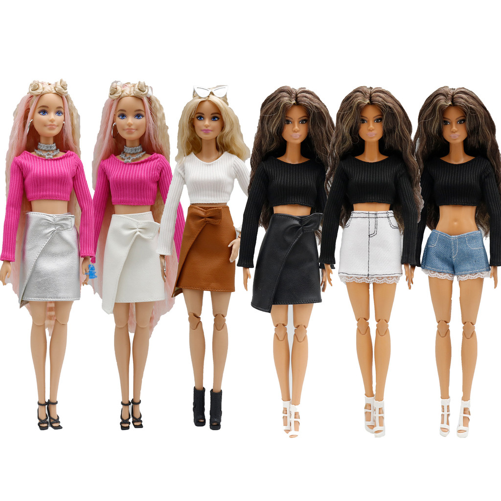 30cm 1/6 doll clothing for barbie doll dress fashion suit party clothes