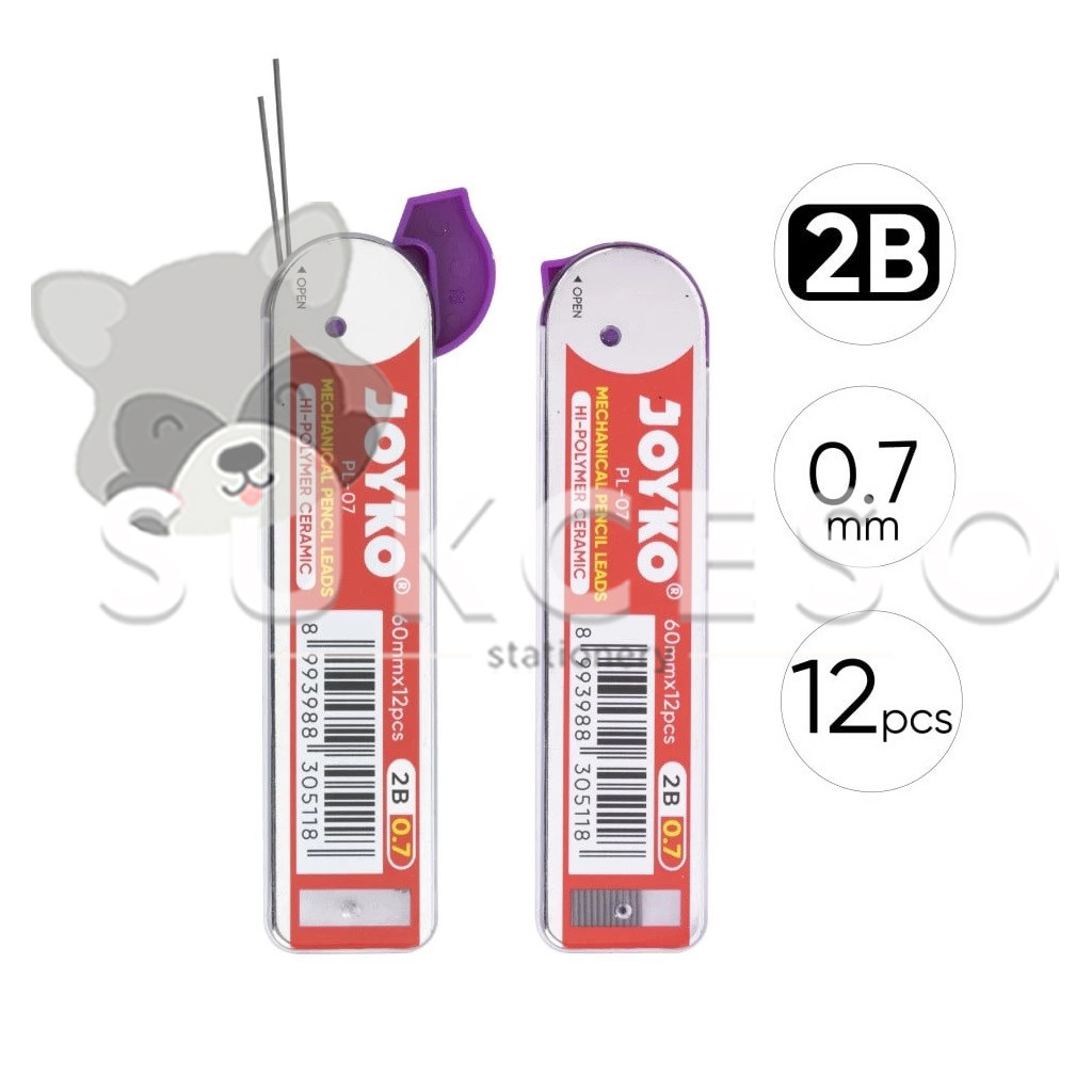 

JOYKO Isi Pensil Mekanik 2B PL-07 0.7mm - Mechanincal Pencil Leads