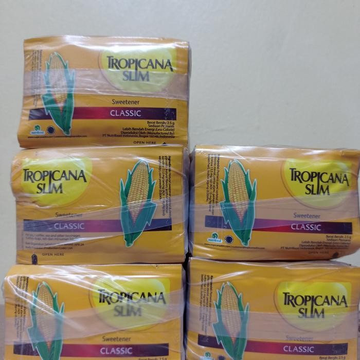 

Gula Tropikana Slim Sweetener isi 50Pcs
