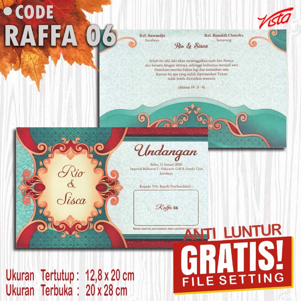 Undangan Nikah raffa 06     tasikmalaya Elegan Wedding