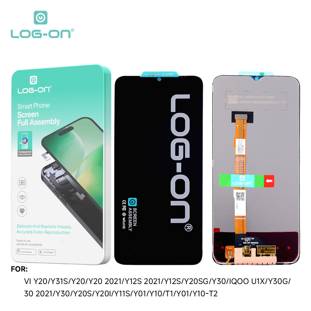 LCD TOUCHSCREEN VIVO Y20 / Y12S 2021 / Y20 2021 / Y20S / Y21i / 30G / Y20S HD+ FULLSET ORI LOG ON