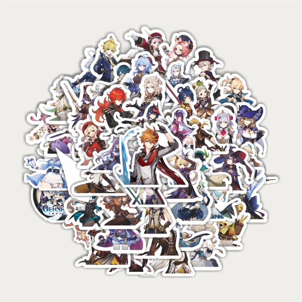 

Sticker Pack Stiker Anime Full Genshin Impact Versi 2 | Sticker TUMBLR | Stiker LAPTOP KOPER HELM