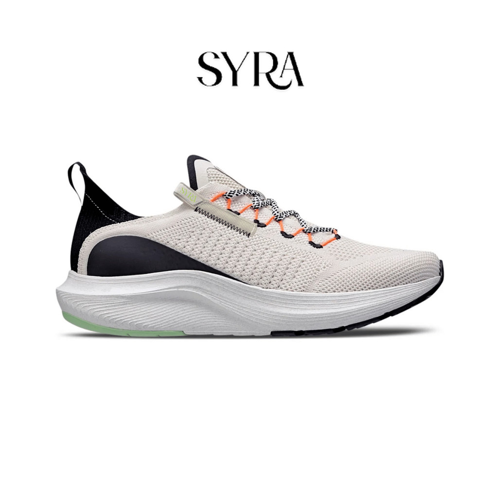 Syra - Sepatu Sneaker Slip On Pria Black Beige