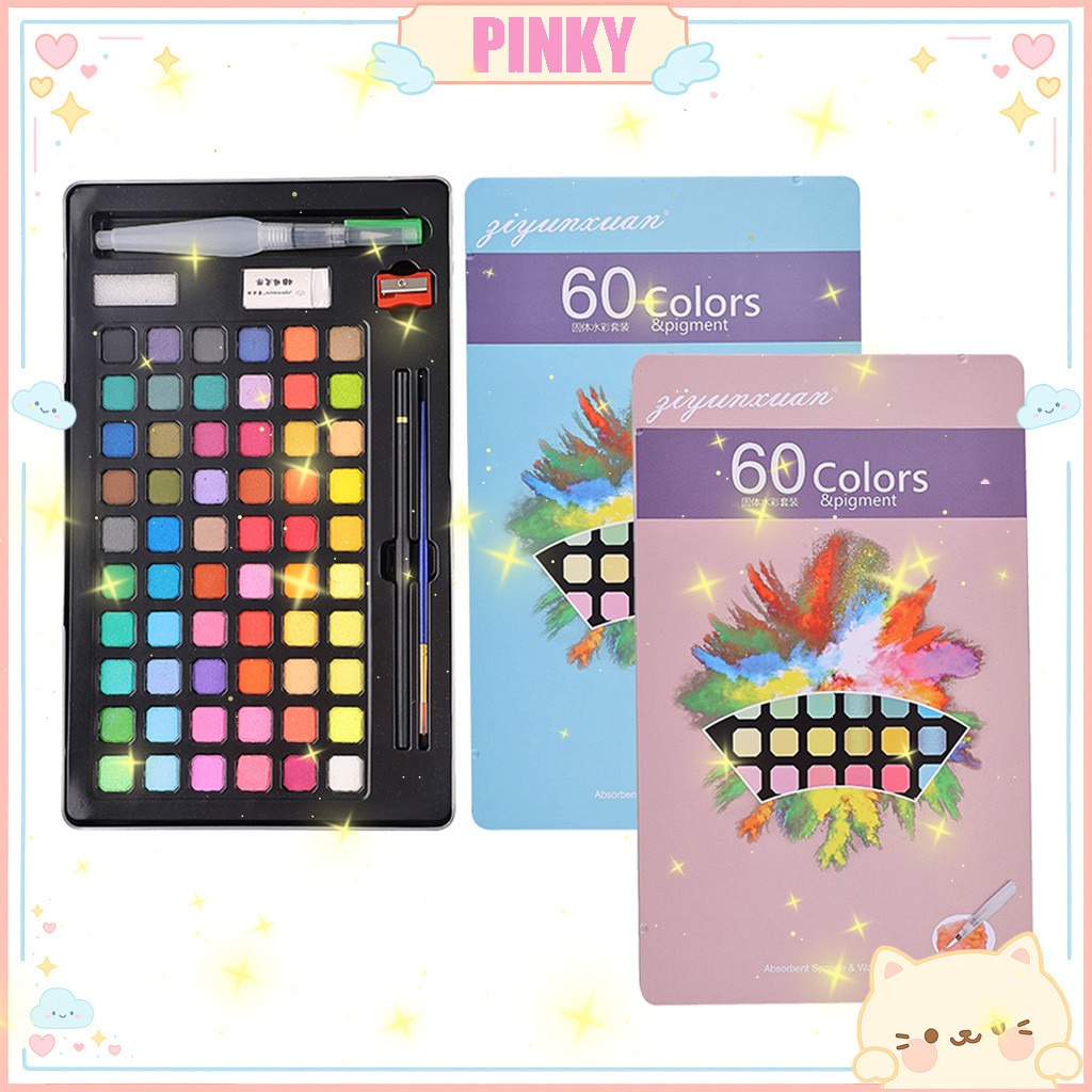 

1 SET CAT AIR ISI 60 WARNA (FREE KUAS) / 1 SET CAT AIR DAN ALAT LUKIS 60 WARNA HIGH PIGMENTED LG