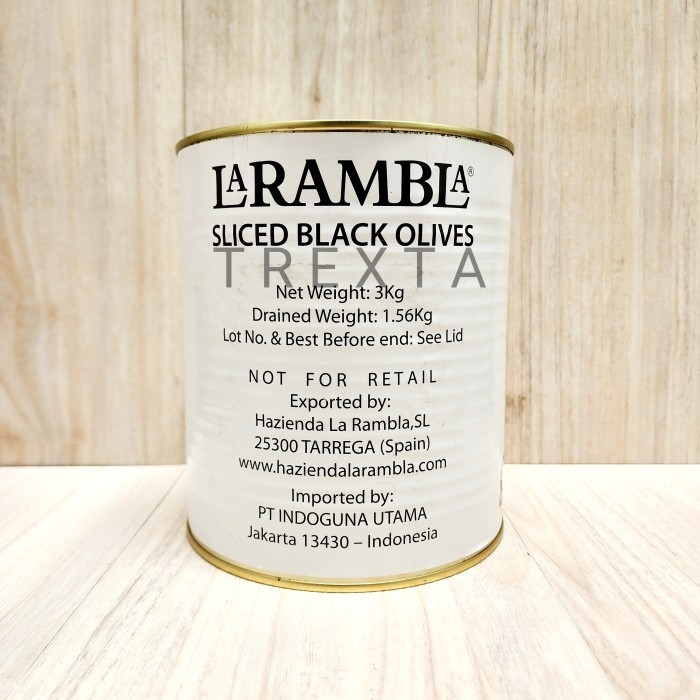 

Sliced Black Olives La Rambla 3 KG