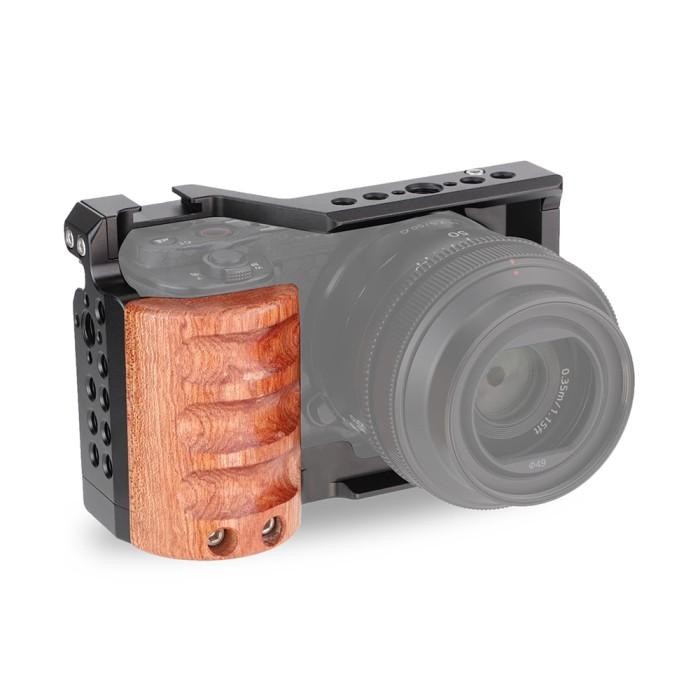 Code Rabbit Casing Cover Grip WORC-ZVE10 Wood Cage Rig for ZV-E10 Plate CNC Aluminium Metal Camera H