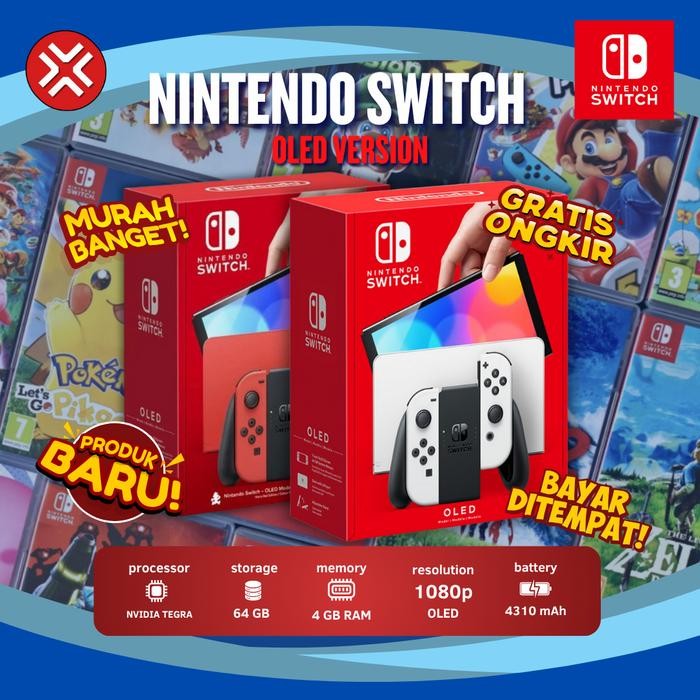 PAKET LENGKAP  NINTENDO Switch Lite V2 OLED Limited Bonus Banyak Game - LITE OFW
