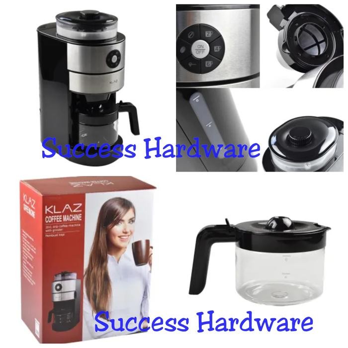 KLAZ COFFEE MACHINE 750W/KLAZ NEW MESIN PEMBUAT KOPI DENGAN PENGGILING Baru
